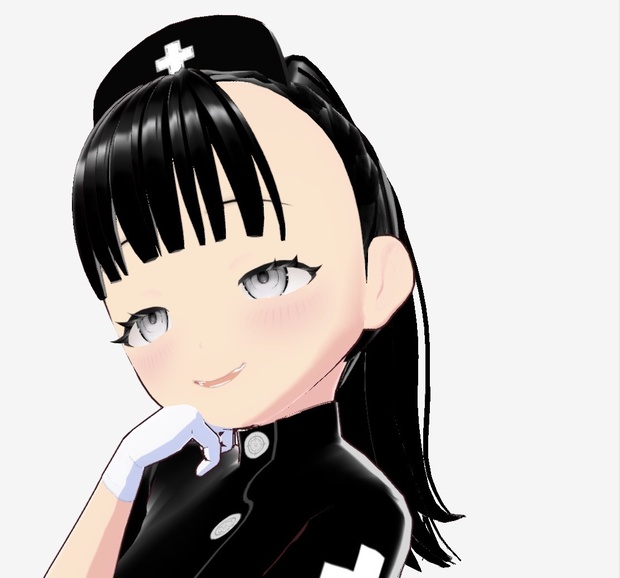 black-clad nurse
