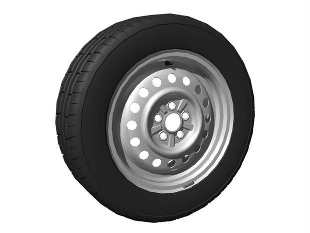 自動車用車輪（スチールホイール+タイヤ）