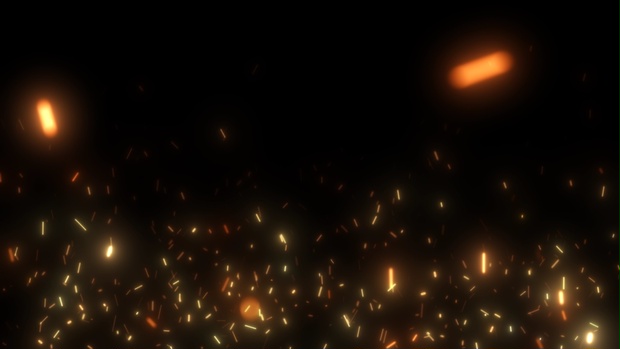 無償有 フリー動画素材 火の粉エフェクト 4k 60fps さけみりんのエフェクト屋さん Booth