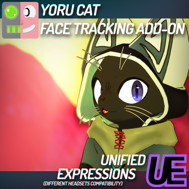 [ VRChat ] YORU CAT | ◁フェイストラッキング アドオン▷