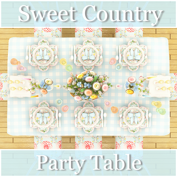【3D】Party Table -Sweet Country-