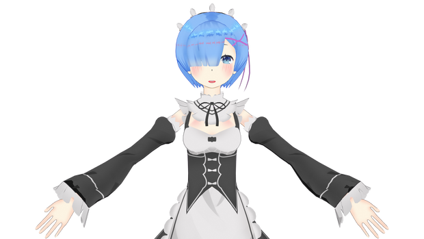 [無料] レム {メイド服、メイド服(冬)} 3Dモデル [Re:ゼロから始める異世界生活]