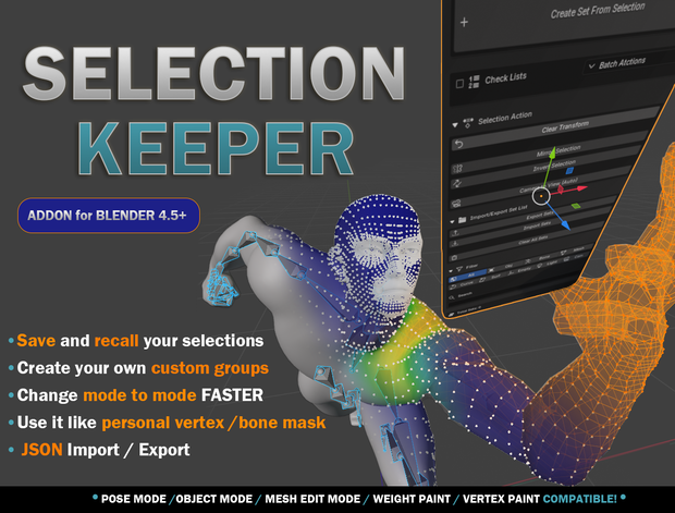 [Blender Addon] Selection Keeper