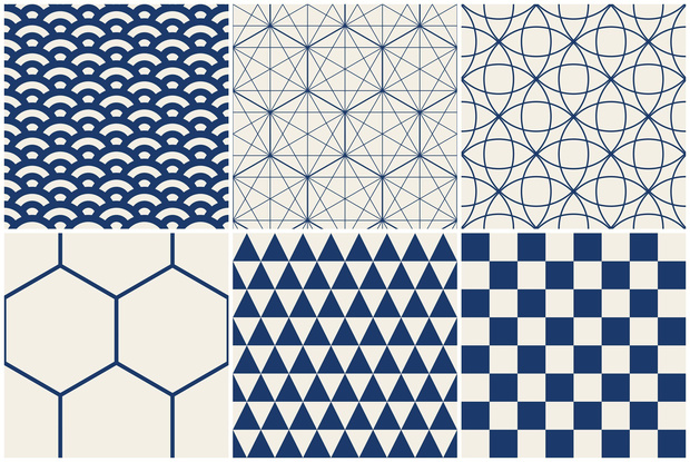 Japanese Seamless Patterns MEGA BUNDLE - 60 Digital Papers | 6 patterns x 10 colors