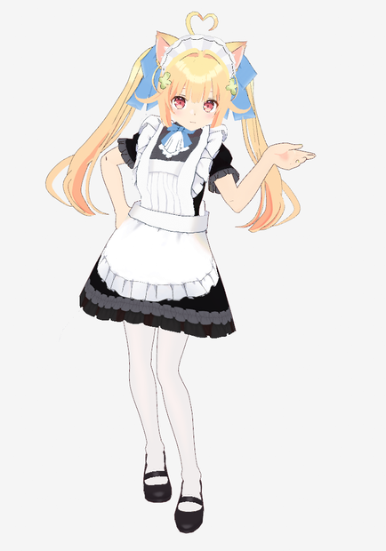 ナツネ式猫耳メイドちゃんMMDモデル