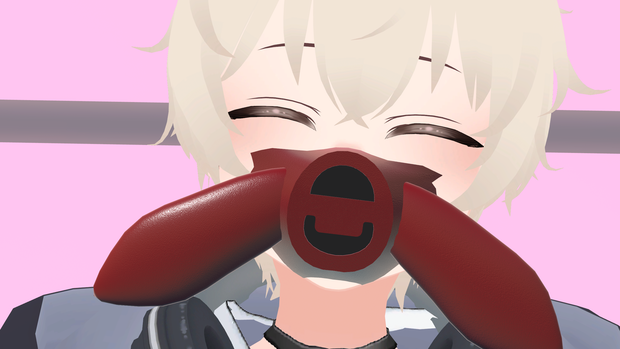VRChat想定 少し肺に入るマスク