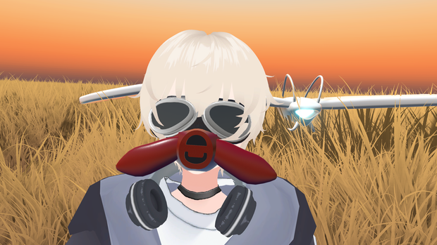 VRChat想定 かっこいいゴーグル