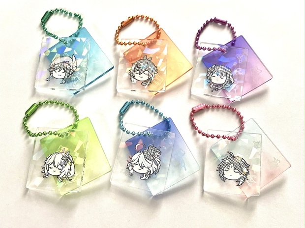 原神 神さま&美少年仙人2連アクキー(ホログラム&グラデ) - numa-natsu