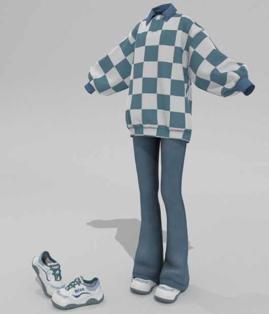 【01】日常服リアル感じの服
