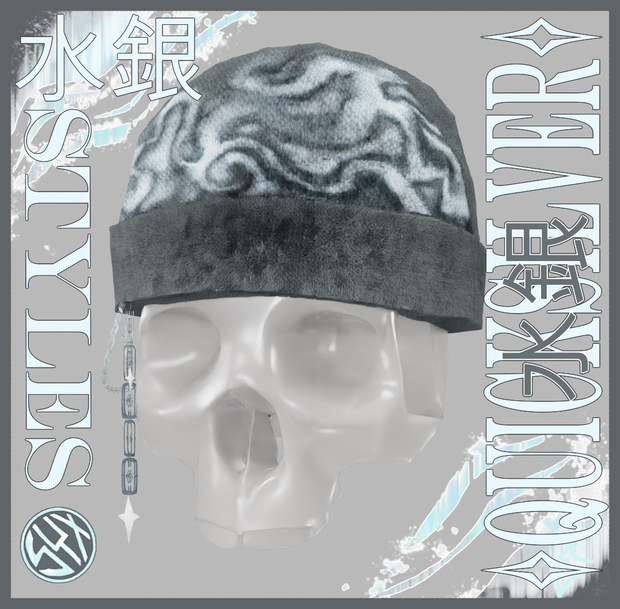 ✧QUICKSILVER✧ 水銀 🩶✧ ファー調 || 🩶 FUZZY BEANIE