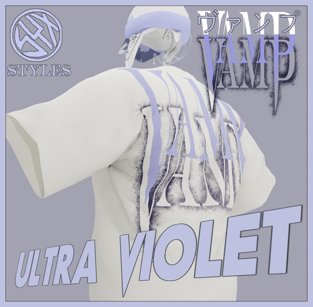 STYLES NYC™ 🟣 地獄の炎・死のクラブ 🟣 ULTRA VIOLET VAMP T-SHIRT