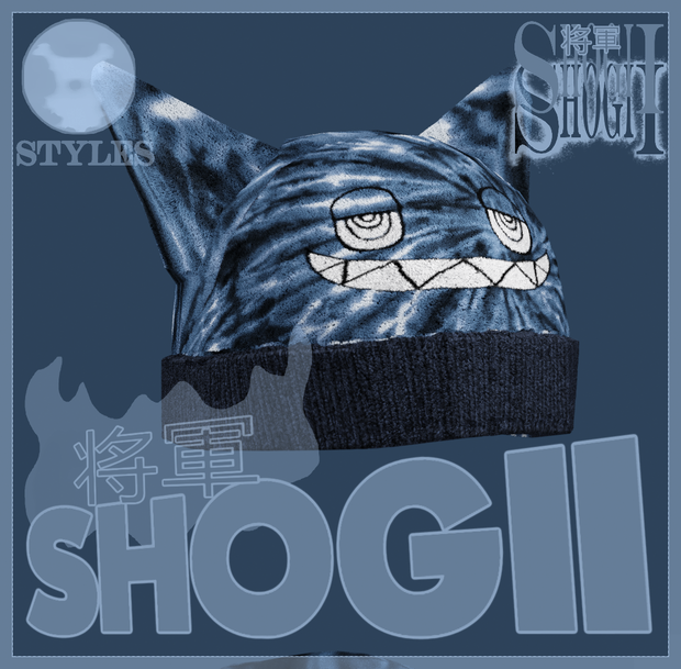 STYLES NYC™ ULTRA BLUE ⚪ TIE-DYE SHOGII BEANII \\ ✧ 地獄の炎・死のクラブ ☆✧ ストリートウェアビーニー