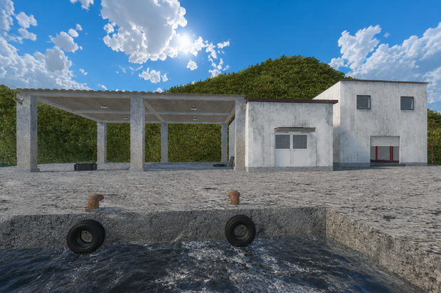 【日本の風景】堤防｜港・海岸3Dアセット【Unity・VRChat対応】
