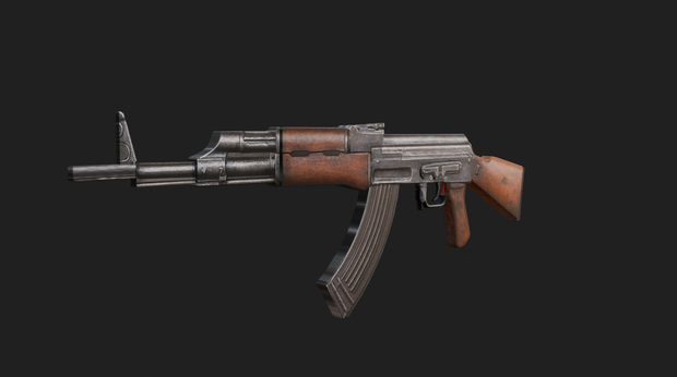 【3DModel】銃_01 - gun_01