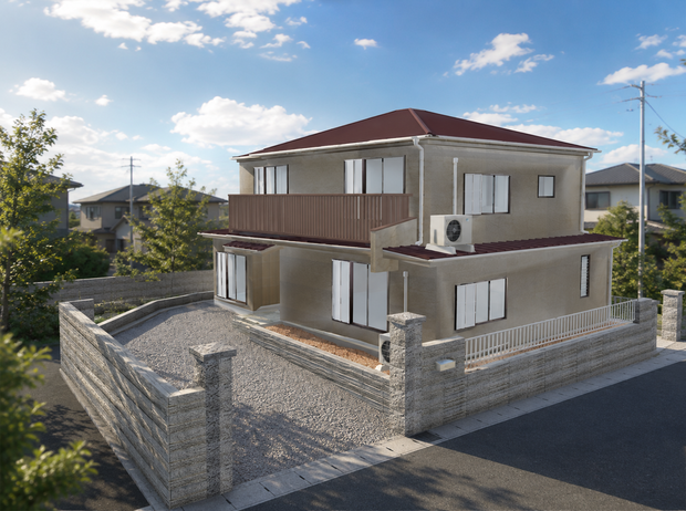 【日本の風景】日本の戸建て住宅02｜3Dモデル【Unity・VRChat対応】
