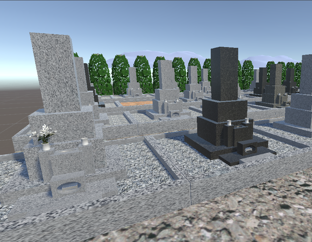 【3Dモデル】墓地 - cemetery