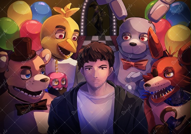 FNAFポストカード(FNAF movie/Security Breach) - Flower Charms - BOOTH