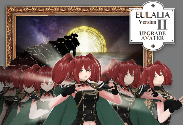 【VR アバター】オリジナル3Dモデル「Eulalia_v2」