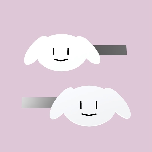 【無料/Free】犬のヘアピン【VRChat想定】