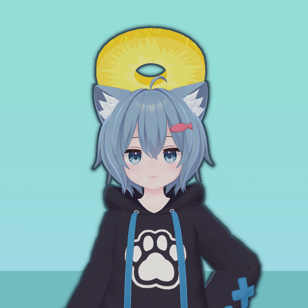 【アクセサリ】Pineapple Halo パイナップル ヘイロー（天使の輪）【VRChat想定・PhysBone対応】
