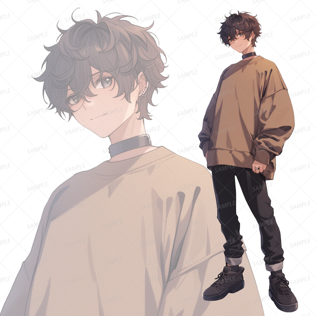 【背景透過_立ち絵】モブ若者C【現代】