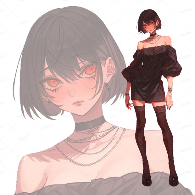 【背景透過_立ち絵】モブお姉さんA【現代】