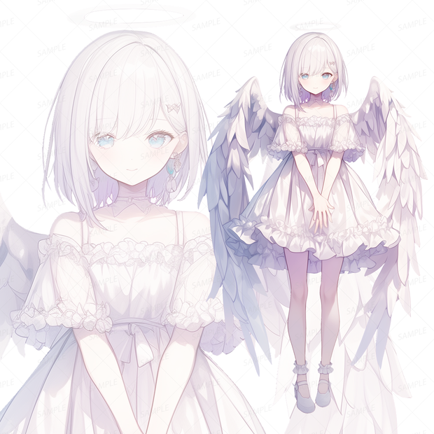 【背景透過_立ち絵】天使B【ファンタジー】