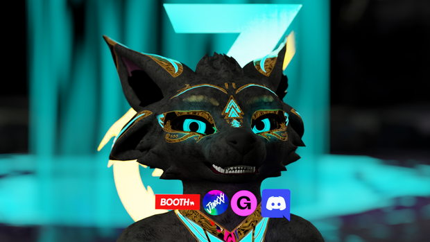 Deuzear Anubian Texture FREE (VRChat,Audiolink,Emission,Matcap)