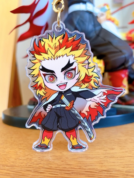 お目目が動く！？アクリルキーホルダー【杏寿郎】 - ちょっぴんぐ - BOOTH