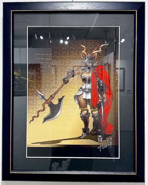 直筆サイン】「04」 A3インテリアアート Azusa展『褐色ファンタジー