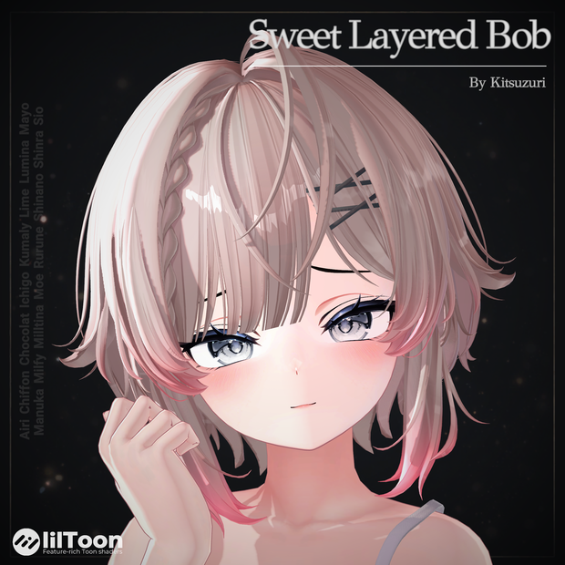 [16 Avatars] Sweet Layered bob Hair