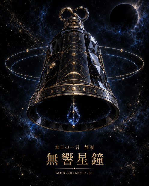  【一点物神器】無響星鐘｜内なる声を迎える宇宙の鐘｜MDX-20260913-01