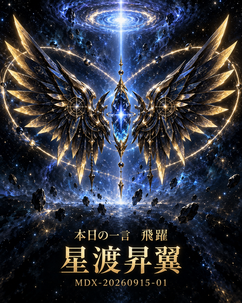 【一点物神器】星渡昇翼｜新たな世界へ飛躍する宇宙の双翼｜MDX-20260915-01