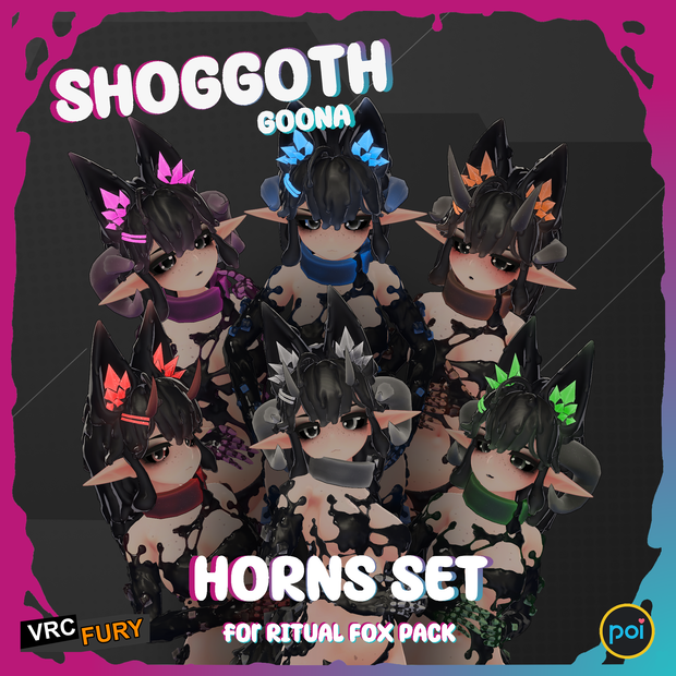 Shoggoth Horns Set for Ritual Fox Pack