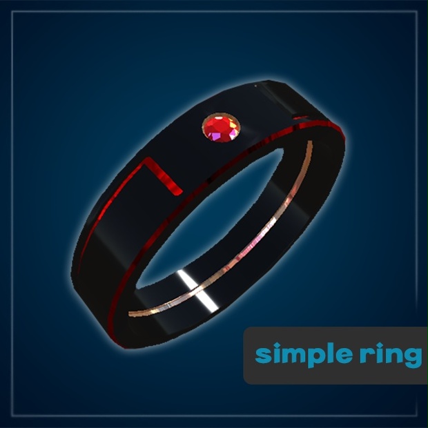 [VRChat][Free] Simple Red Ring - Sent - BOOTH