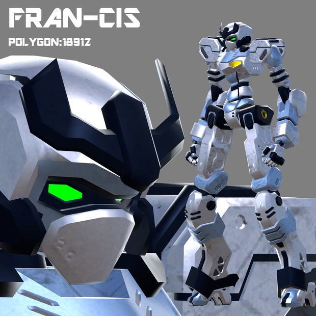 オリジナル3Dモデル「特務精鋭機：フラン・シス」