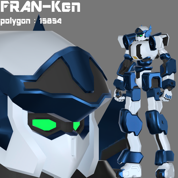 オリジナル3Dモデル「ABS搭載試験機：FRAN-Ken」