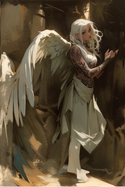 Tattoo Angels(刺青天使)【AI画像】 - badamahal0046 - BOOTH