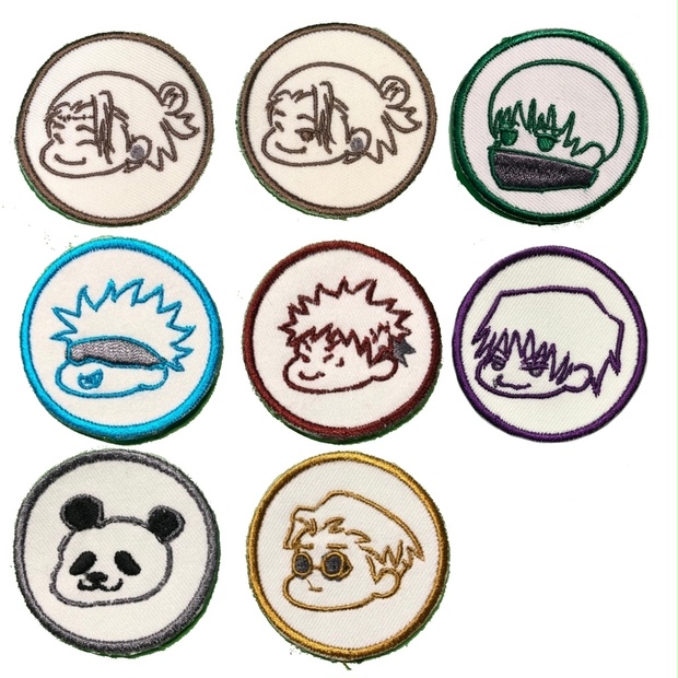 呪術廻戦 ゆるキャラ刺繍 推せる刺繍 Booth