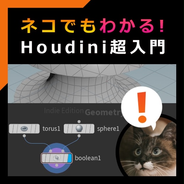 ネコでもわかる Houdini超入門 Pokotaro屋 Booth
