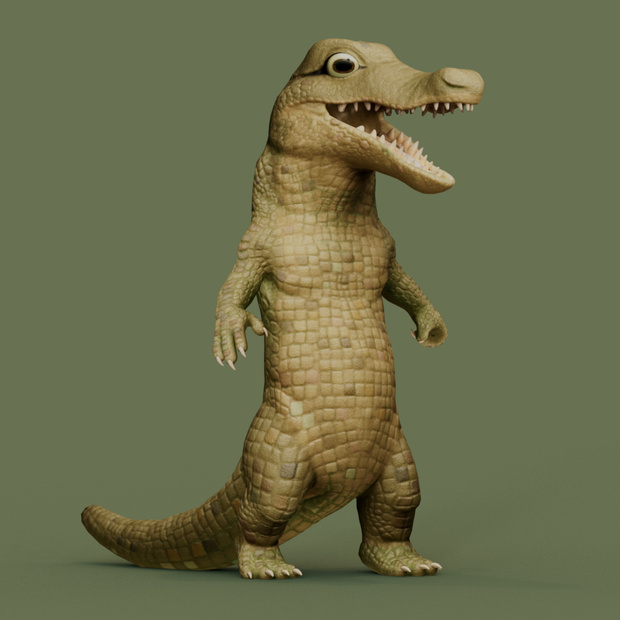 Alligator Rock【VRM】 【FBX】