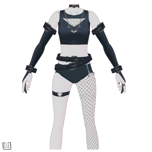 【Vroid用】Incubus/ Succubus Outfit