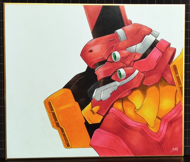 エヴァ二号機[色紙] - nikubanare - BOOTH