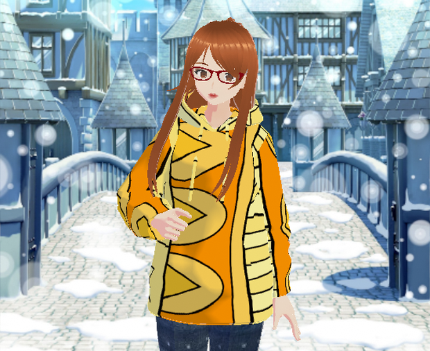 Yellow Winter Hoodie