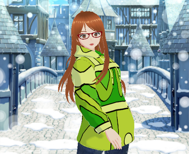 Green Winter Hoodie