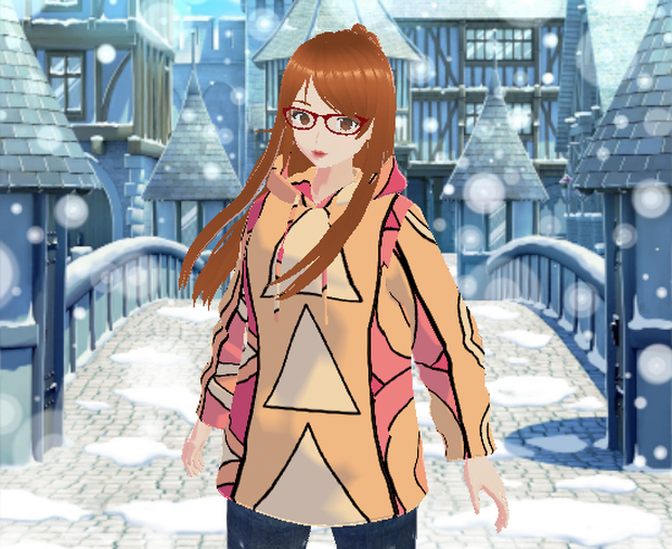 Peach Winter Hoodie
