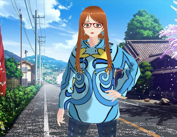 Blue/Yellow Boho tile Hoodie