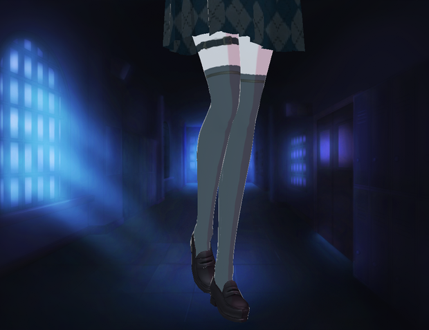 Spooky Navy/Grey Socks