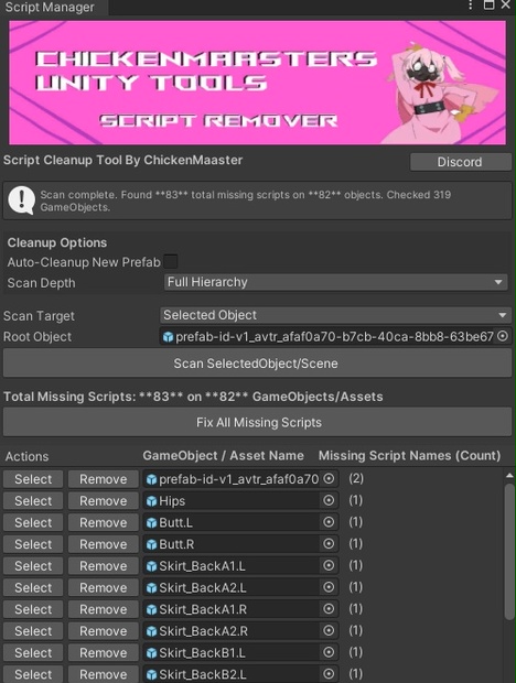 Missing Script Remover - ⛧°. ⋆༺𝐜𝐡𝐢𝐜𝐤𝐞𝐧𝐦𝐚𝐚𝐬𝐭𝐞𝐫༻⋆. °⛧ - BOOTH