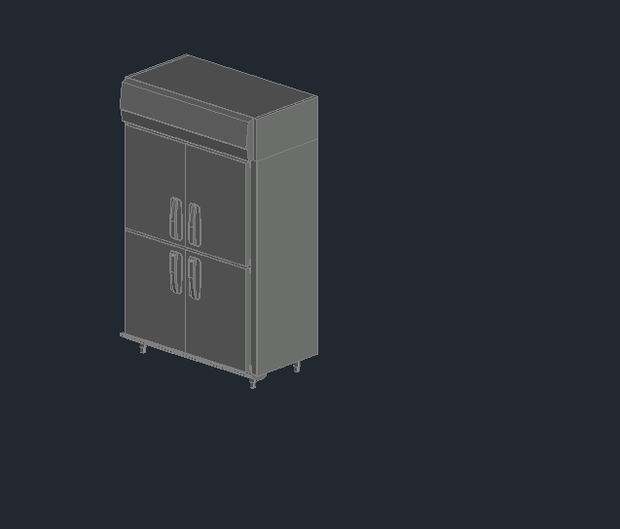 厨房冷蔵庫　revit2021 rfa dwg fbx